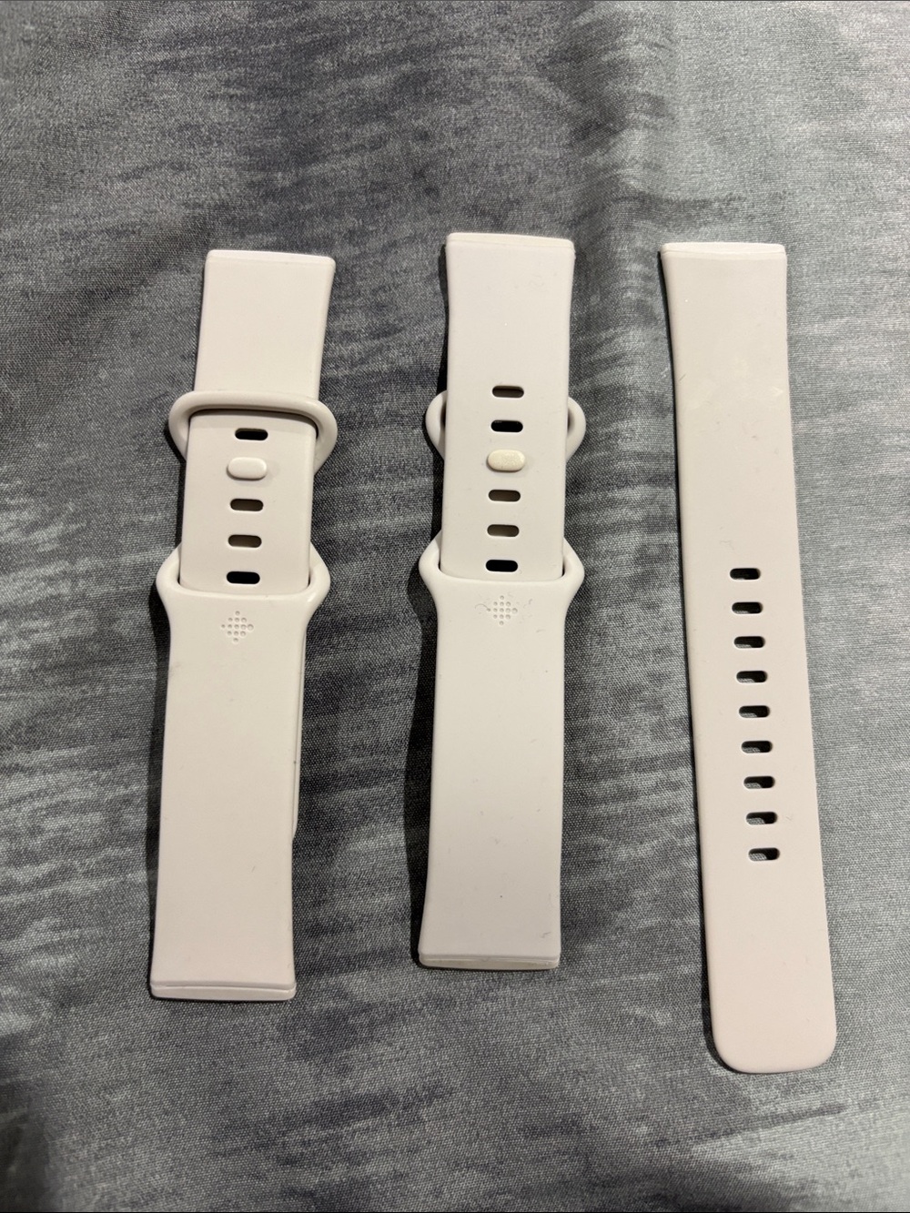White Silicone Fitbit sense Smartwatch Band Replacement